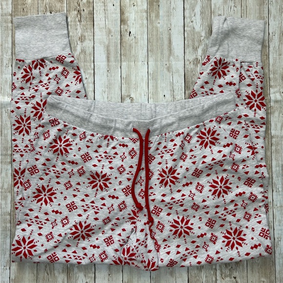 Christmas Snow Flake Sweatpants MEDIUM - Picture 2 of 3